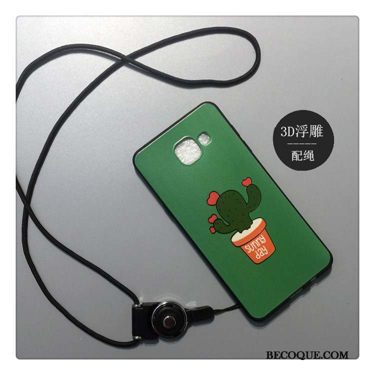 Samsung Galaxy A5 2016 Coque Dessin Animé Personnalité Créatif Vert Fluide Doux Incassable