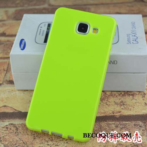 Samsung Galaxy A5 2016 Coque Protection Vert Bordure Incassable Gaufrage Créatif