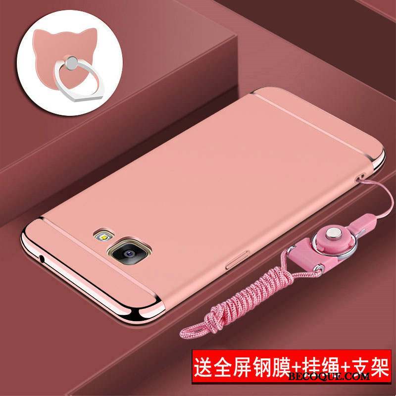 Samsung Galaxy A5 2016 Coque Tout Compris Délavé En Daim Or Rose Tendance Étui Incassable