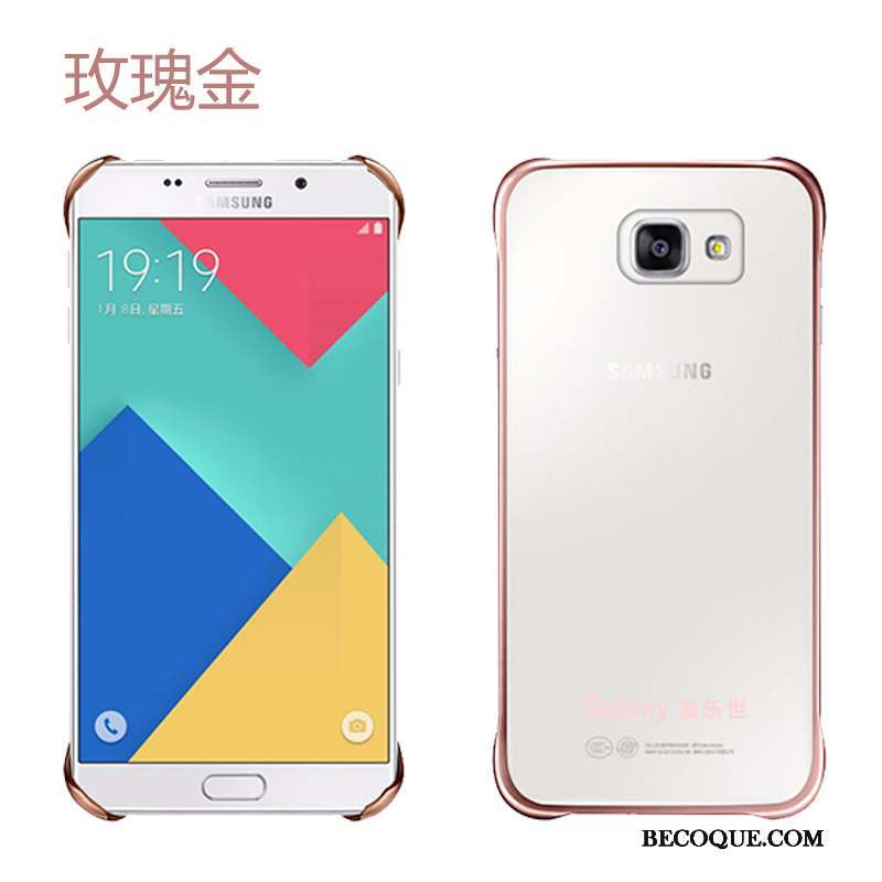 Samsung Galaxy A5 2016 Or Rose Téléphone Portable Transparent Couvercle Arrière Coque De Téléphone Étui
