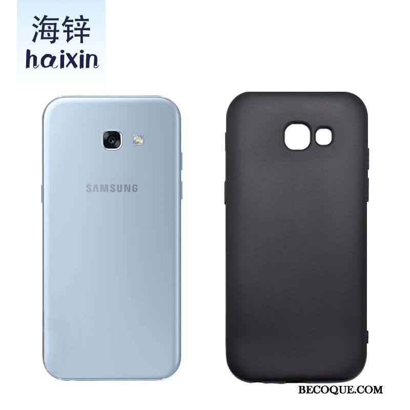 Samsung Galaxy A5 2017 Fluide Doux Coque De Téléphone Protection Mince Silicone Noir