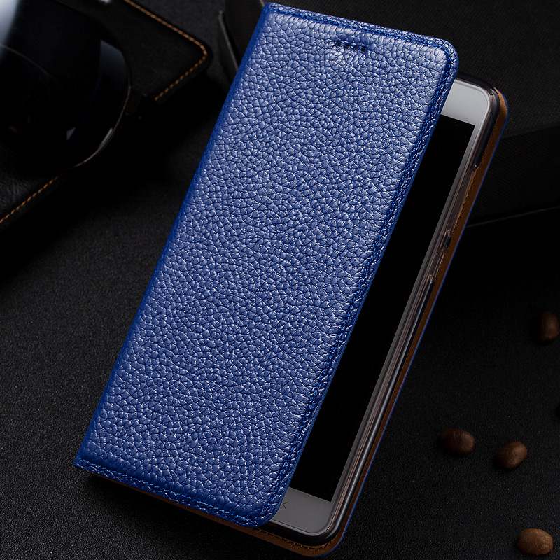 Samsung Galaxy A50 Coque Litchi Téléphone Portable Protection Incassable Étui Modèle Fleurie