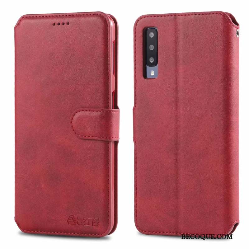 Samsung Galaxy A50 Coque Tempérer Étui En Cuir Nouveau Carte Ornements Suspendus Fluide Doux