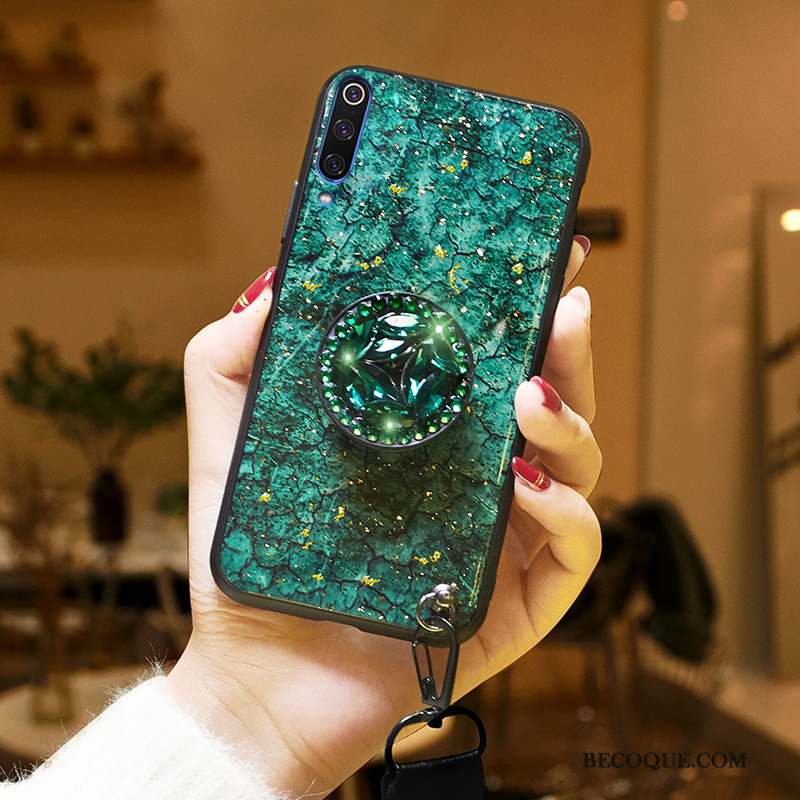 Samsung Galaxy A50 Coque Étui Net Rouge Vert Protection Fluide Doux Peluche