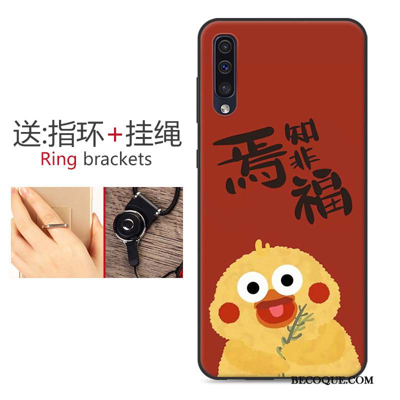 Samsung Galaxy A50 Dessin Animé Étui Silicone Protection Coque De Téléphone Rouge