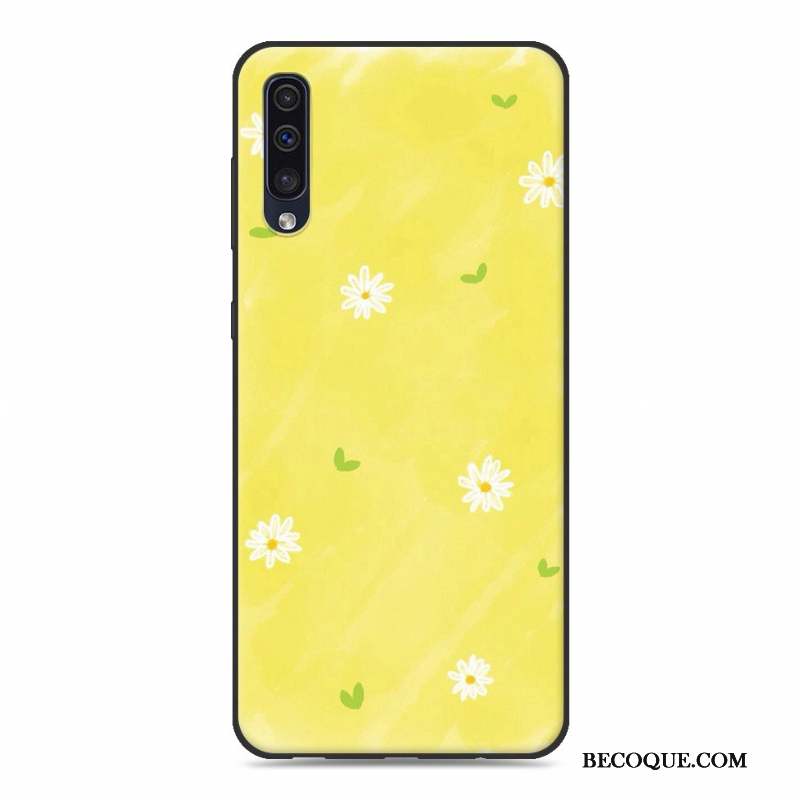 Samsung Galaxy A50 Jaune Ornements Suspendus Téléphone Portable Coque De Téléphone Fluide Doux Créatif