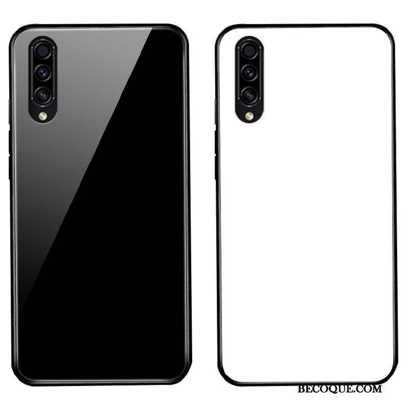 Samsung Galaxy A50s Coque Noir Mode Couleur Unie Simple Incassable Luxe