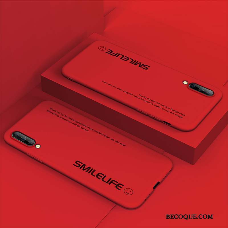 Samsung Galaxy A50s Fluide Doux Peinture Rouge Tout Compris Coque De Téléphone Créatif