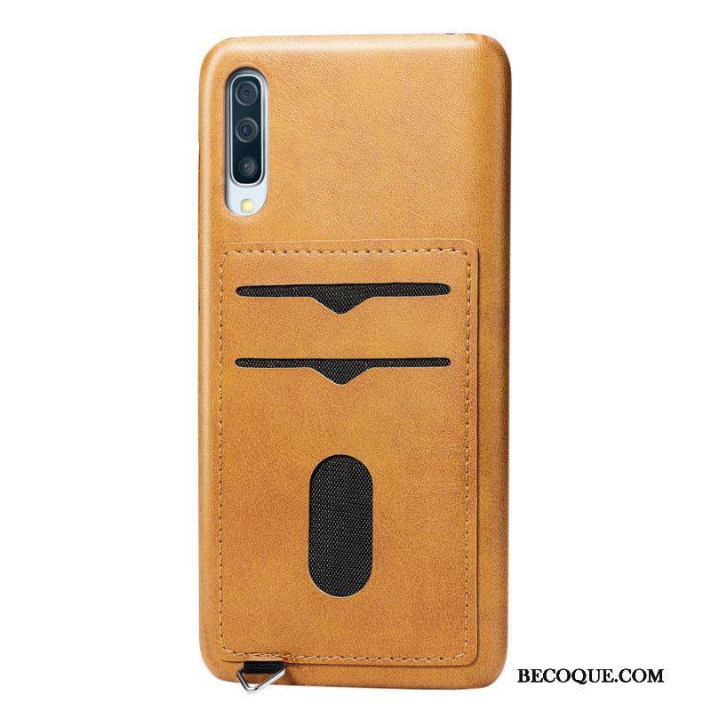 Samsung Galaxy A50s Sac Carte Jaune Étui Simple Coque De Téléphone Protection