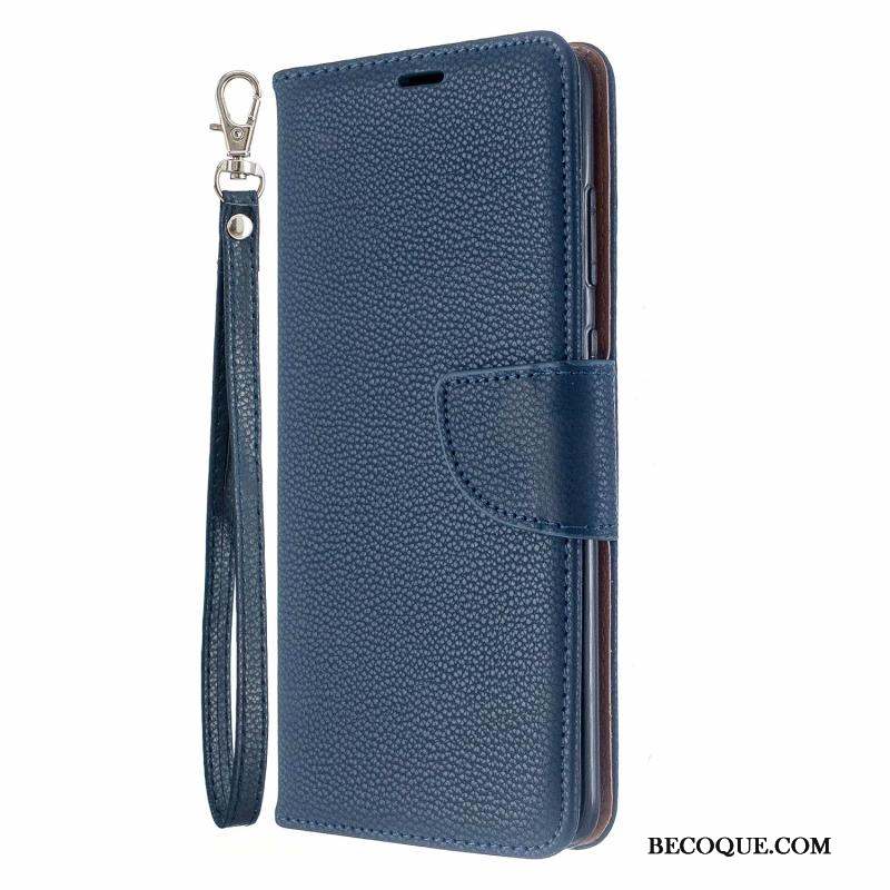 Samsung Galaxy A51 Business Coque Incassable De Téléphone Fluide Doux Bleu