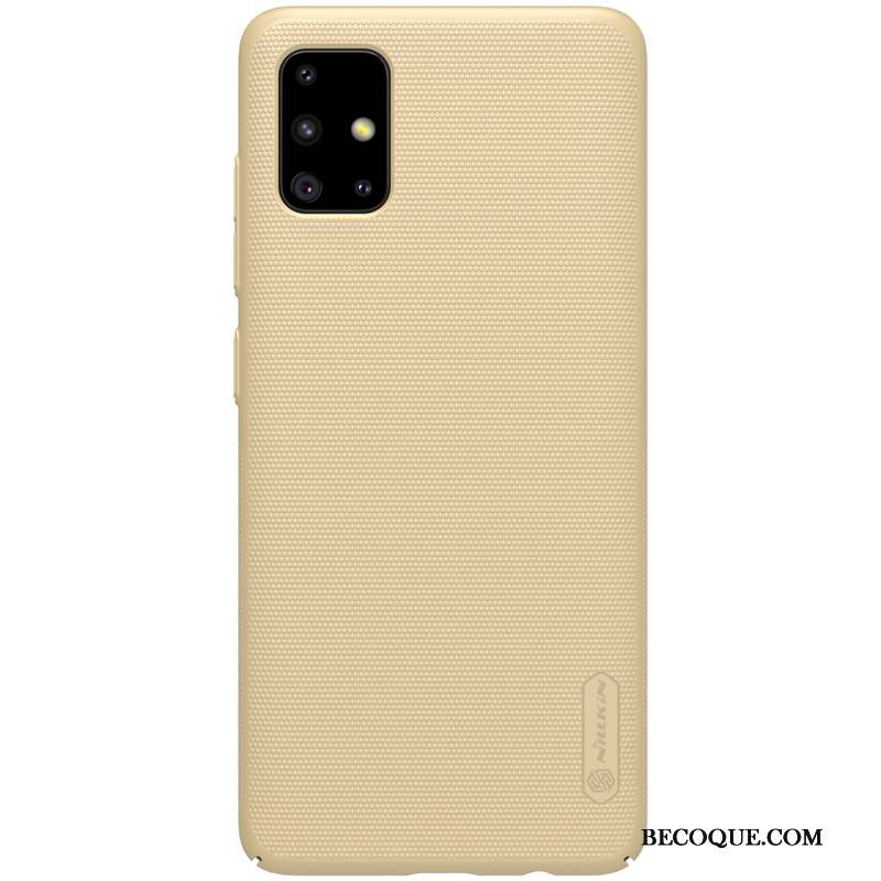 Samsung Galaxy A51 Coque De Téléphone Délavé En Daim Étui Protection Difficile Support