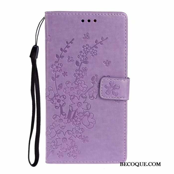Samsung Galaxy A51 Coque Fluide Doux Carte Protection Téléphone Portable Violet Courte
