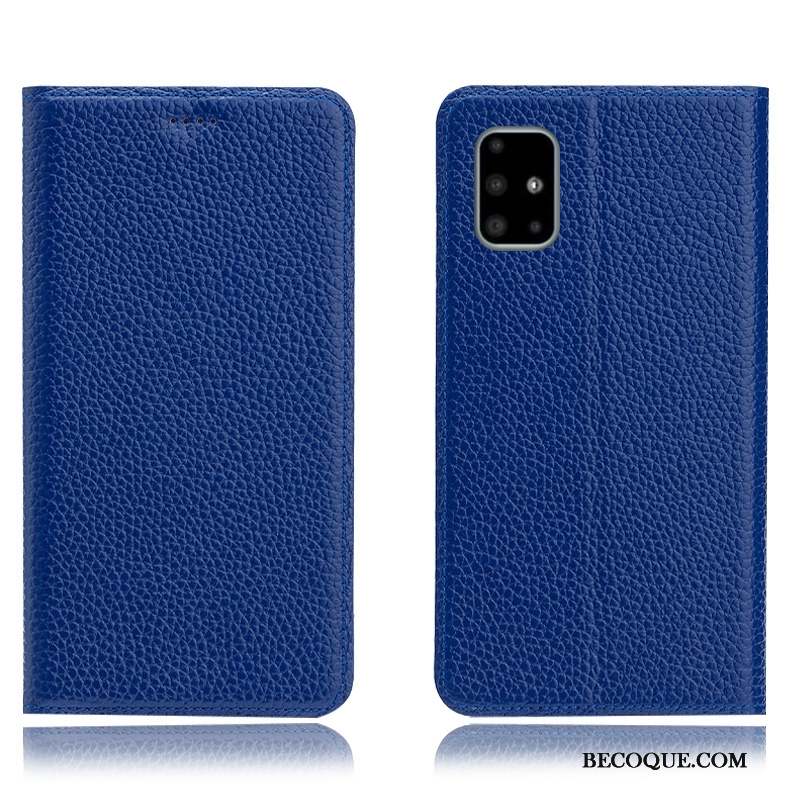 Samsung Galaxy A51 Incassable Étui Bleu Protection Coque De Téléphone Housse