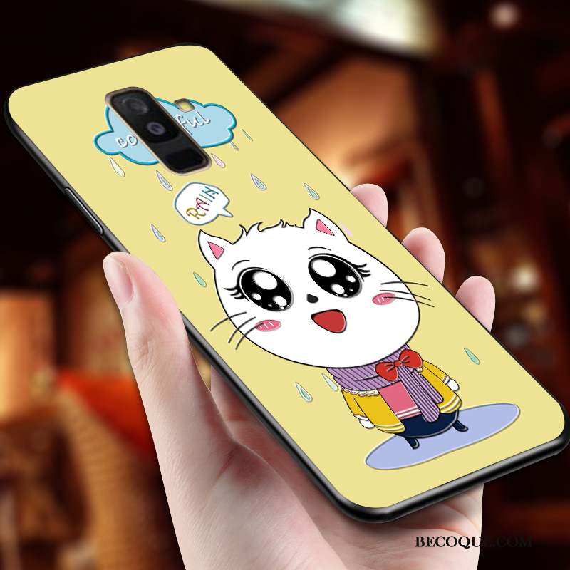 Samsung Galaxy A6+ Coque Dessin Animé Charmant Nouveau Amoureux Mignonne Créatif