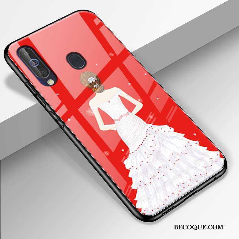 Samsung Galaxy A60 Protection Marque De Tendance Personnalité Étui Coque De Téléphone Délavé En Daim