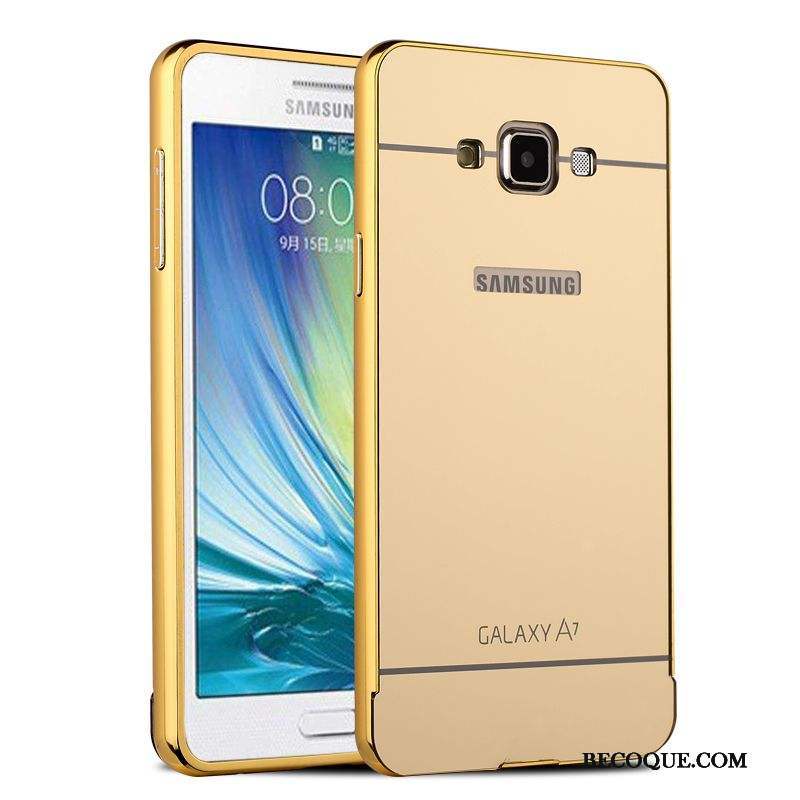 Samsung Galaxy A7 2015 Or Protection Coque De Téléphone Étui Border Téléphone Portable