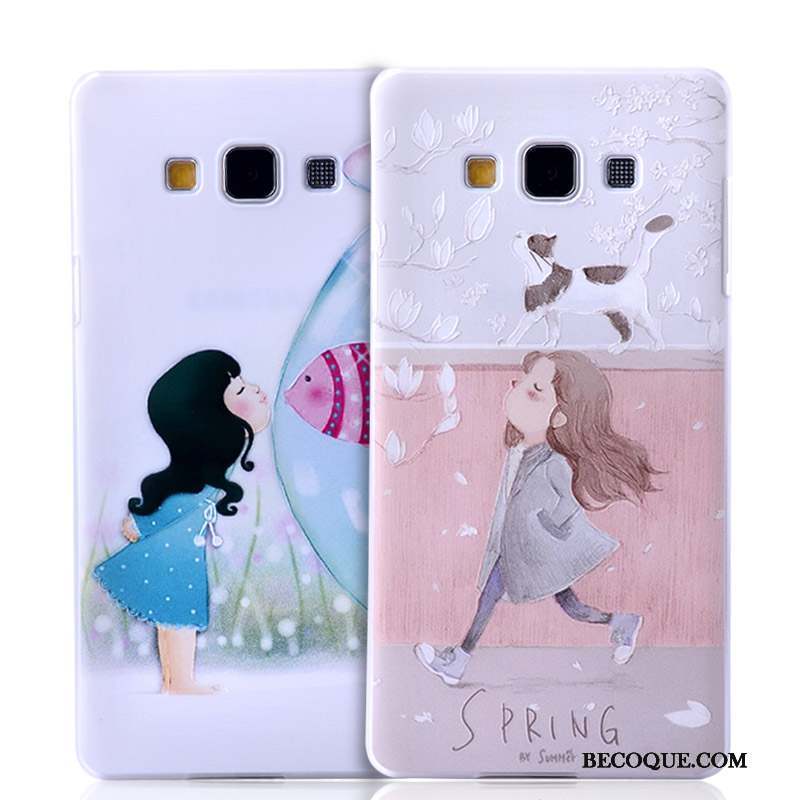 Samsung Galaxy A7 2015 Téléphone Portable Étui Multicolore Coque Difficile Dessin Animé