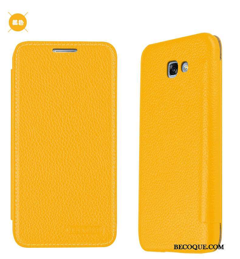 Samsung Galaxy A7 2016 Étui Téléphone Portable Jaune Protection Coque De Téléphone Housse