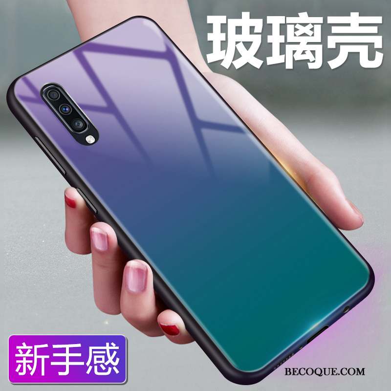 Samsung Galaxy A70 Étui Verre Dégradé Coque De Téléphone Ciel Étoilé Multicolore