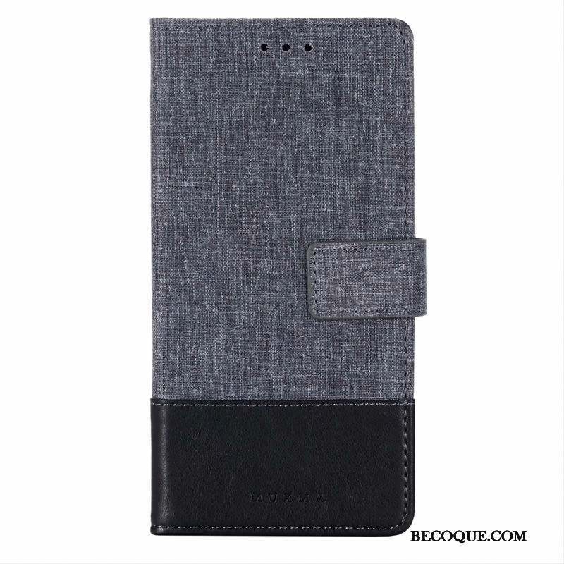 Samsung Galaxy A70s Incassable Coque De Téléphone Tempérer Clamshell Étui En Cuir Gris