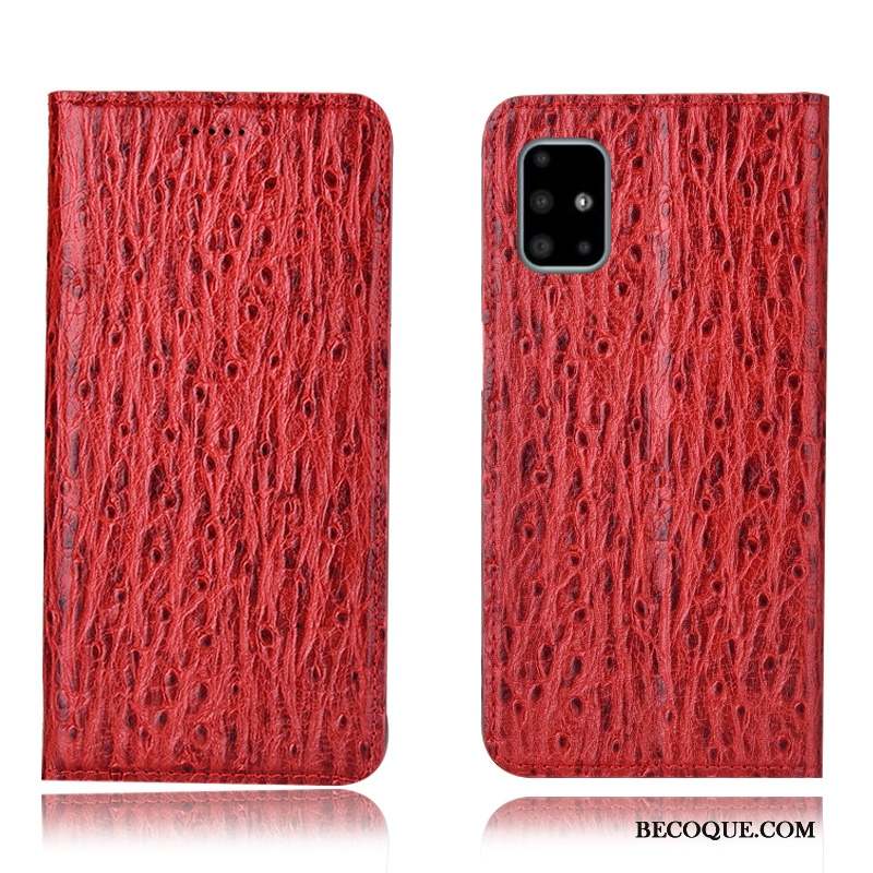 Samsung Galaxy A71 Incassable Protection Cuir Véritable Coque De Téléphone Housse Tout Compris