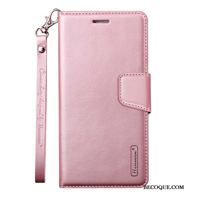 Samsung Galaxy A71 Étui En Cuir Coque De Téléphone Boucle Business Rose Housse