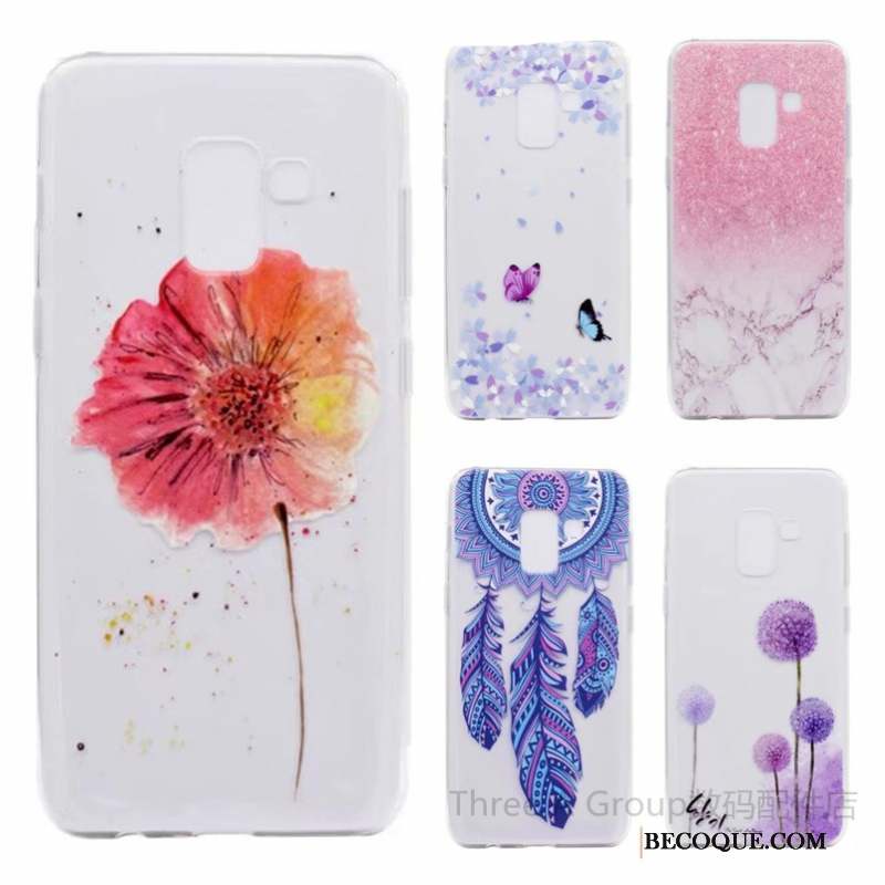 Samsung Galaxy A8 2018 Transparent Coque Incassable Fluide Doux Silicone Tout Compris