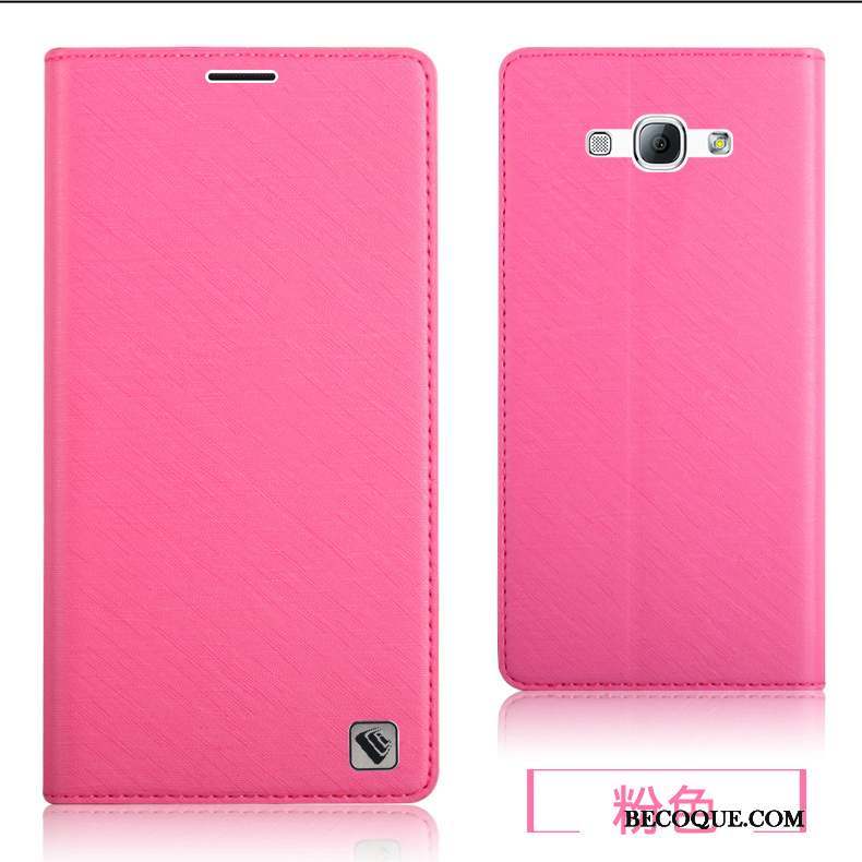 Samsung Galaxy A8 Coque Incassable Étui Tout Compris Rose Silicone Étui En Cuir