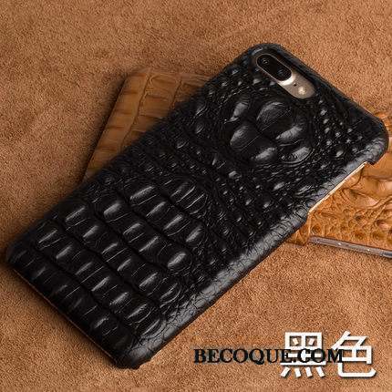 Samsung Galaxy A8+ Difficile Modèle Fleurie Coque De Téléphone Étui Noir Crocodile