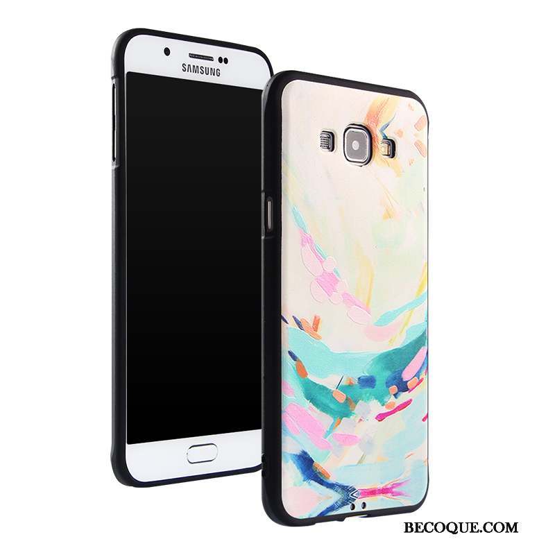 Samsung Galaxy A8 Silicone Protection Fluide Doux Coque De Téléphone Tendance Ornements Suspendus