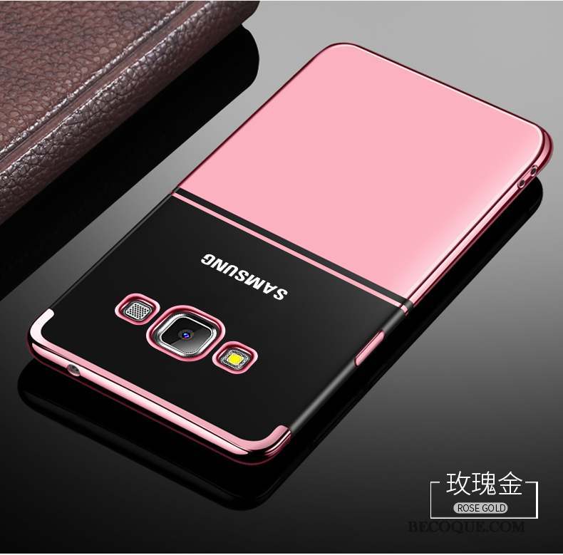 Samsung Galaxy A8 Étui Délavé En Daim Coque De Téléphone Protection Tout Compris Or Rose