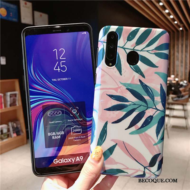 Samsung Galaxy A8s Fluide Doux Coque De Téléphone Frais Feuille Étui Protection