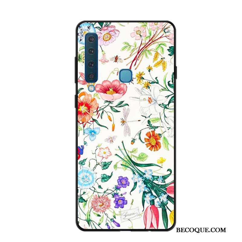 Samsung Galaxy A9 2018 Multicolore Étui Délavé En Daim Frais Petit Coque De Téléphone