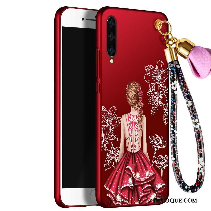 Samsung Galaxy A90 5g Créatif Nouveau Rouge Marque De Tendance Peinture Coque De Téléphone