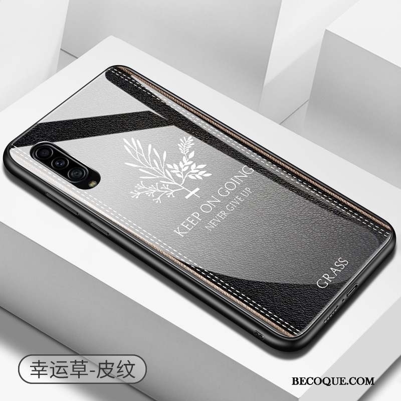 Samsung Galaxy A90 5g Modèle Fleurie Coque De Téléphone Similicuir Simple Protection Noir