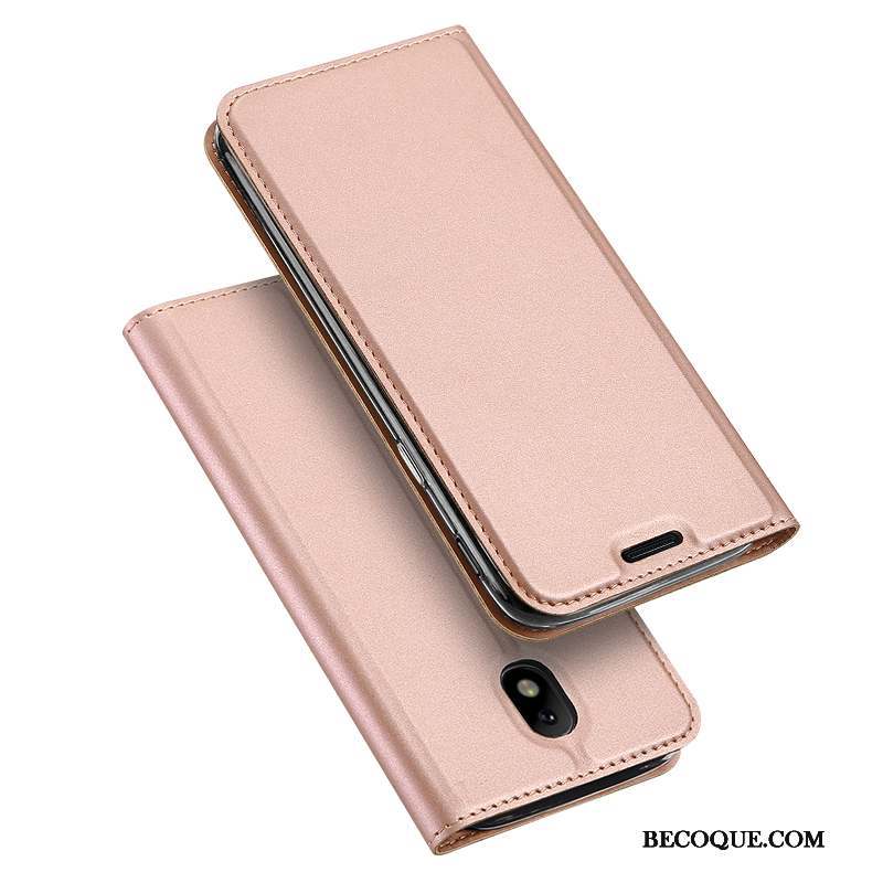 Samsung Galaxy J3 2017 Coque Étui En Cuir Business Tout Compris Rose Téléphone Portable Europe