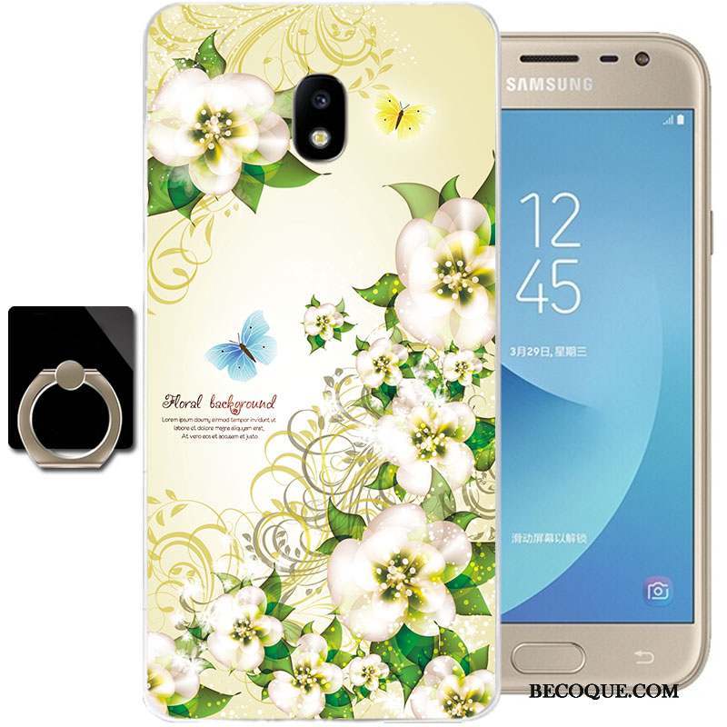 Samsung Galaxy J3 2017 Silicone Coque De Téléphone Transparent Étui Tout Compris Dessin Animé