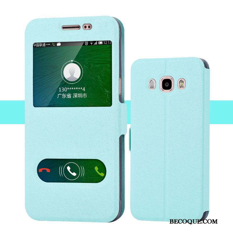 Samsung Galaxy J5 2016 Étui Étui En Cuir Protection Coque Vert Tendance