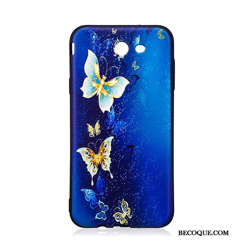 Samsung Galaxy J7 2017 Coque Gaufrage Tendance Peinture Protection Fluide Doux Dessin Animé