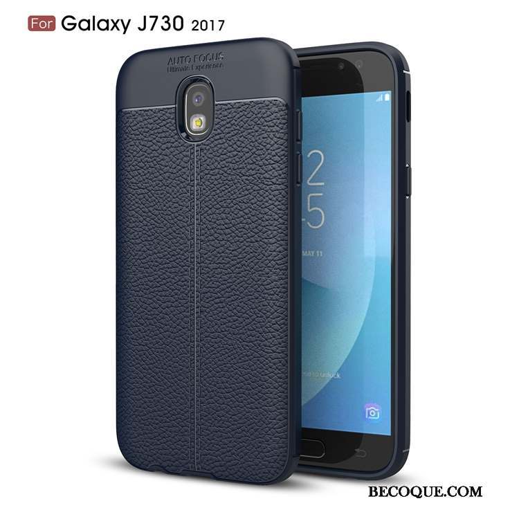 Samsung Galaxy J7 2017 Tout Compris Protection Coque De Téléphone Personnalité Bleu Fluide Doux