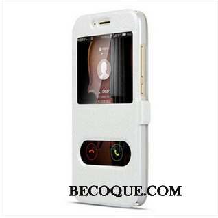 Samsung Galaxy M20 Blanc Étui Étui En Cuir Housse Téléphone Portable Coque