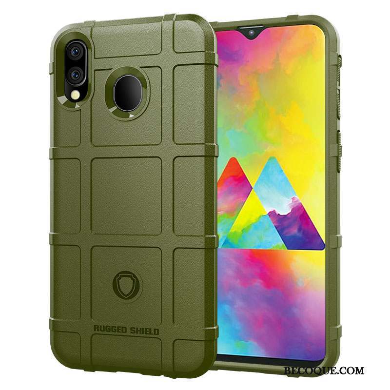 Samsung Galaxy M20 Coque Créatif Épais Silicone Délavé En Daim Fluide Doux Tout Compris