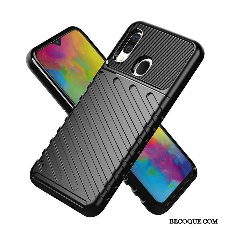 Samsung Galaxy M20 Coque Simple Incassable Protection Noir Tout Compris Téléphone Portable