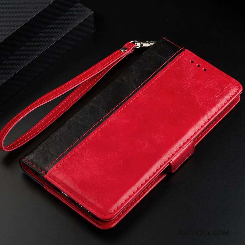 Samsung Galaxy M30s Coque De Téléphone Housse Rouge Étui En Cuir Incassable Tout Compris