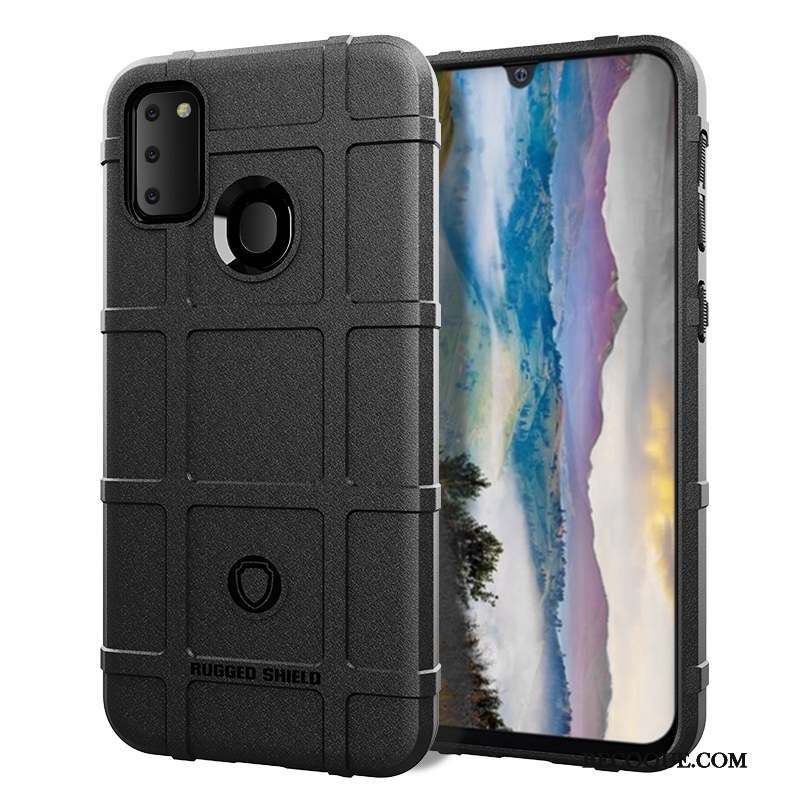 Samsung Galaxy M30s Coque De Téléphone Tout Compris Silicone Téléphone Portable Noir Étui