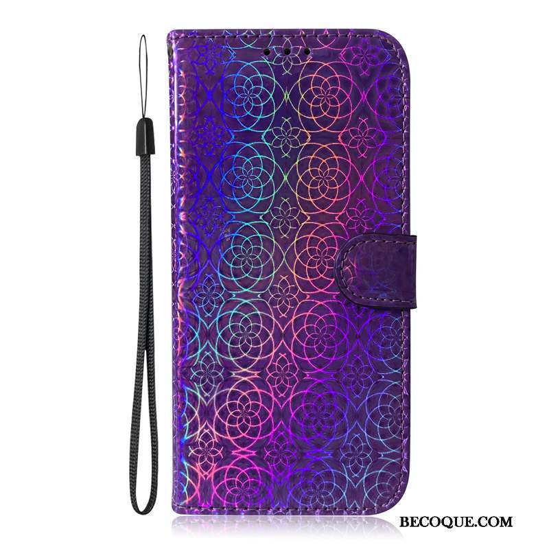 Samsung Galaxy M30s Protection Coque De Téléphone Housse Violet Étui En Cuir Coloré