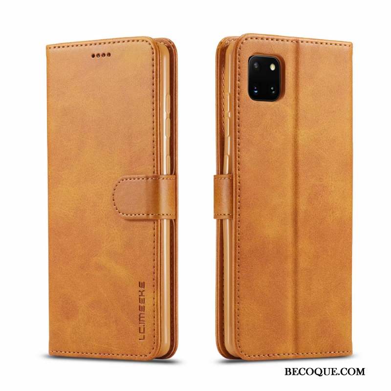 Samsung Galaxy Note 10 Lite Coque Protection Étui Jaune Étui En Cuir Téléphone Portable