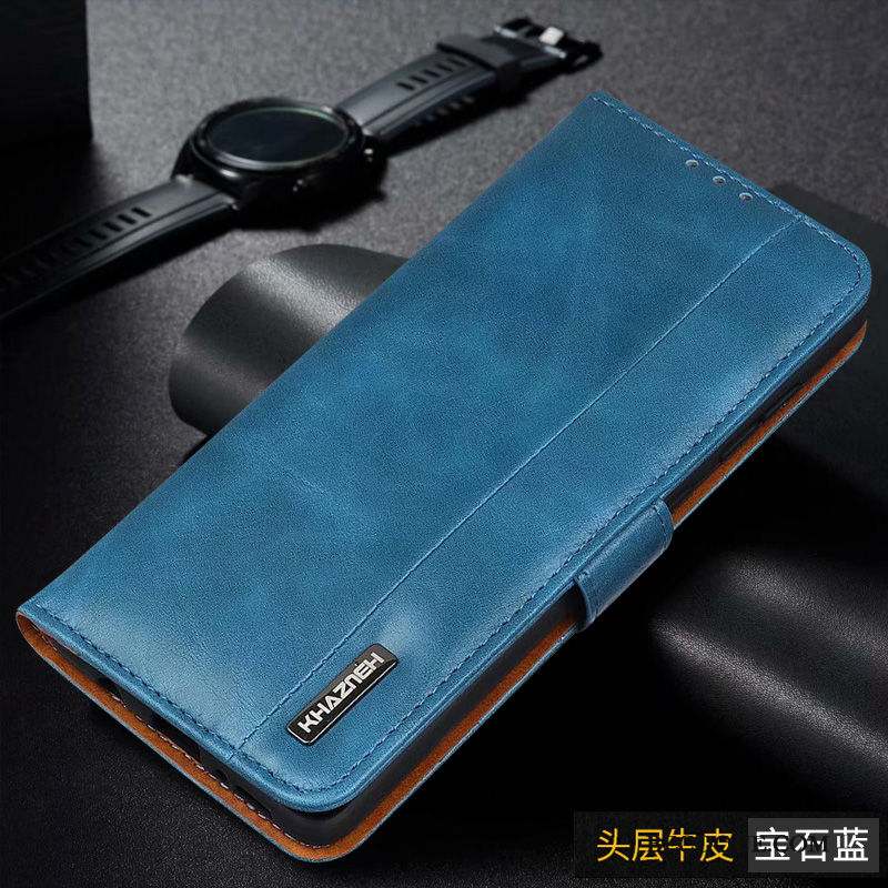 Samsung Galaxy Note 10 Lite Protection Tout Compris Bleu Étui En Cuir Housse Coque De Téléphone