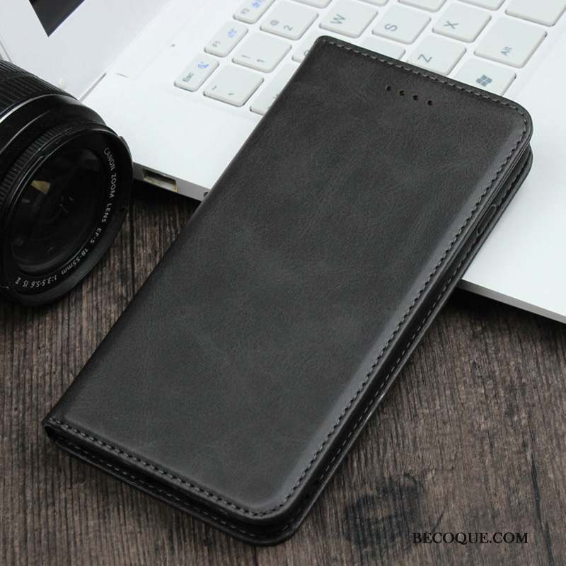 Samsung Galaxy Note 10 Noir Business Coque De Téléphone Étui En Cuir Housse