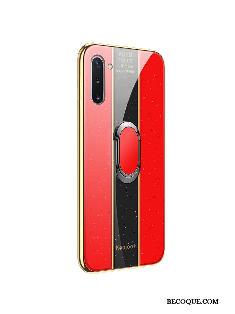 Samsung Galaxy Note 10 Ornements Suspendus Étui Coque Créatif Rouge Fluide Doux